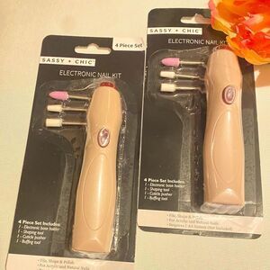 🔥Sassy + Chic Electronic Nail Kit 4 Piece Set🛍️ Shaping Buffing Tool kit 🎊